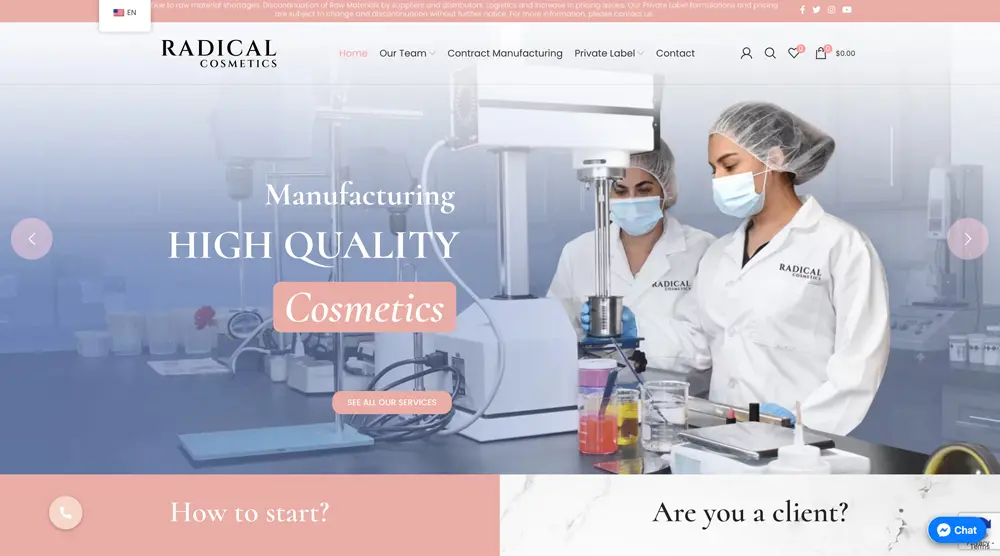 radicalcosmetics-Top 25 Fabricantes de cuidado de piel de etiqueta privada