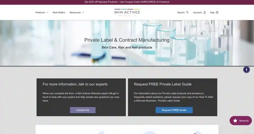 Activos para la piel Scientific-Top 25 Fabricantes de cuidado de piel de etiqueta privada