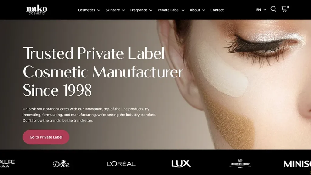 Nako Cosmetics-TOP 8 Fabricantes contratados de cosméticos na China
