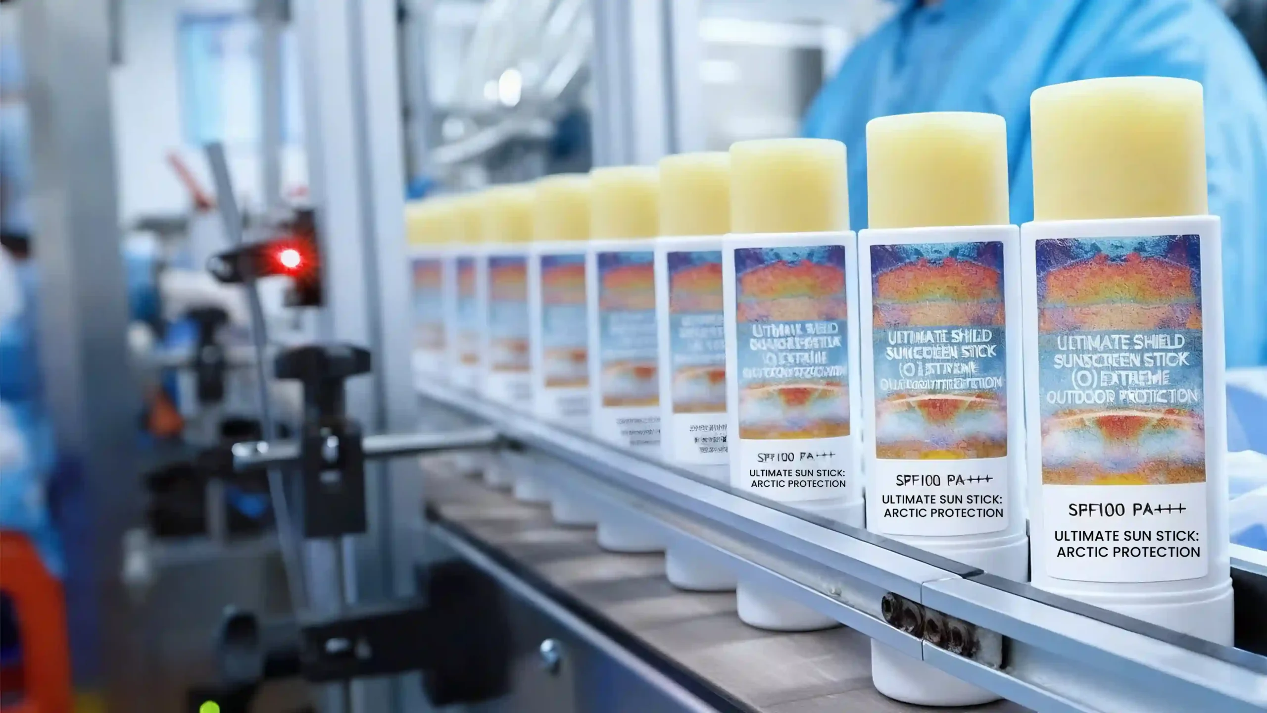 Jalur pengisian tabir surya label pribadi — ISO 22716 Fasilitas manufaktur siap audit GMPC