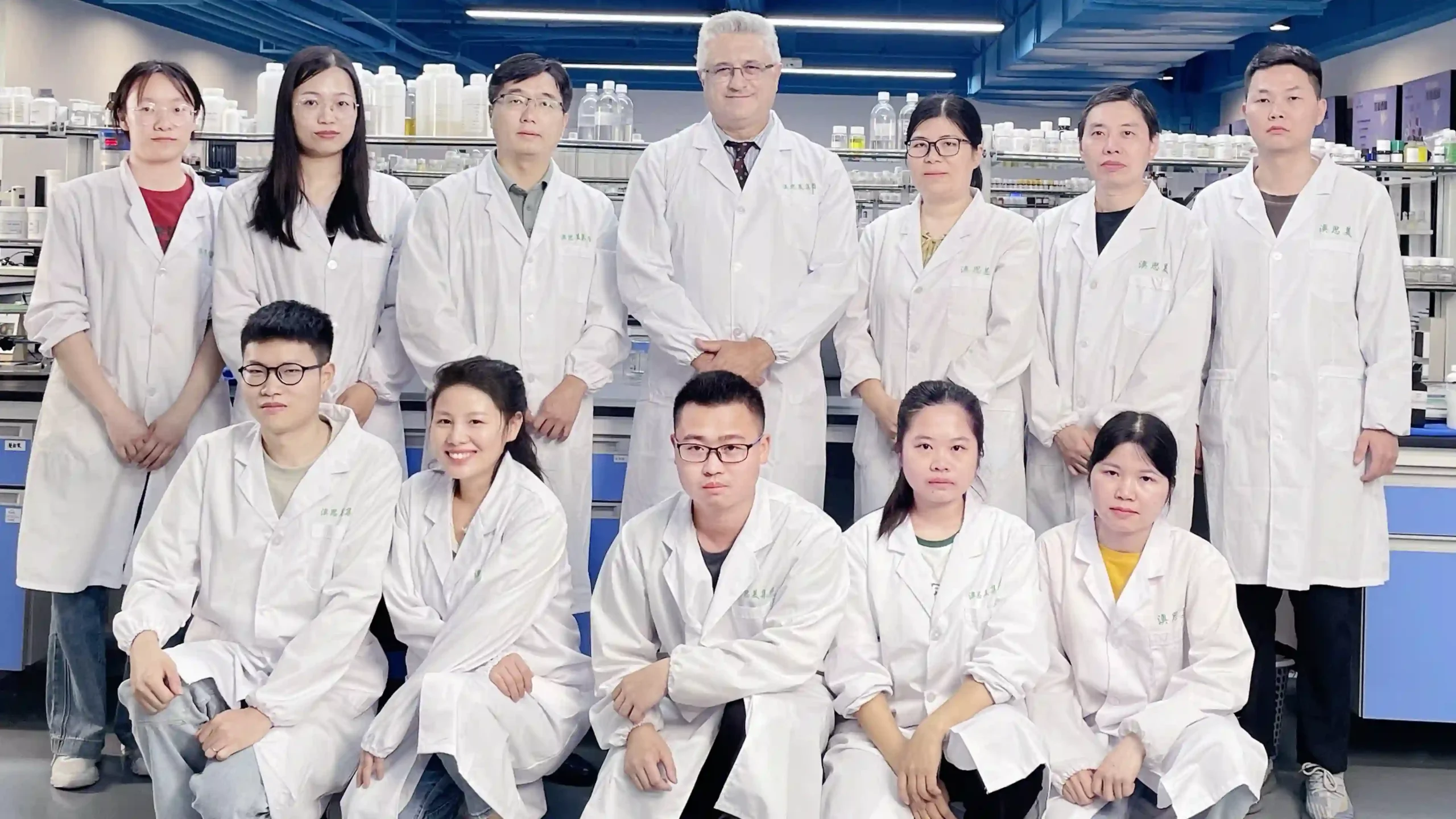 Private label sunscreen R&D team — Ausmetics in-house formulation scientists in laboratory
