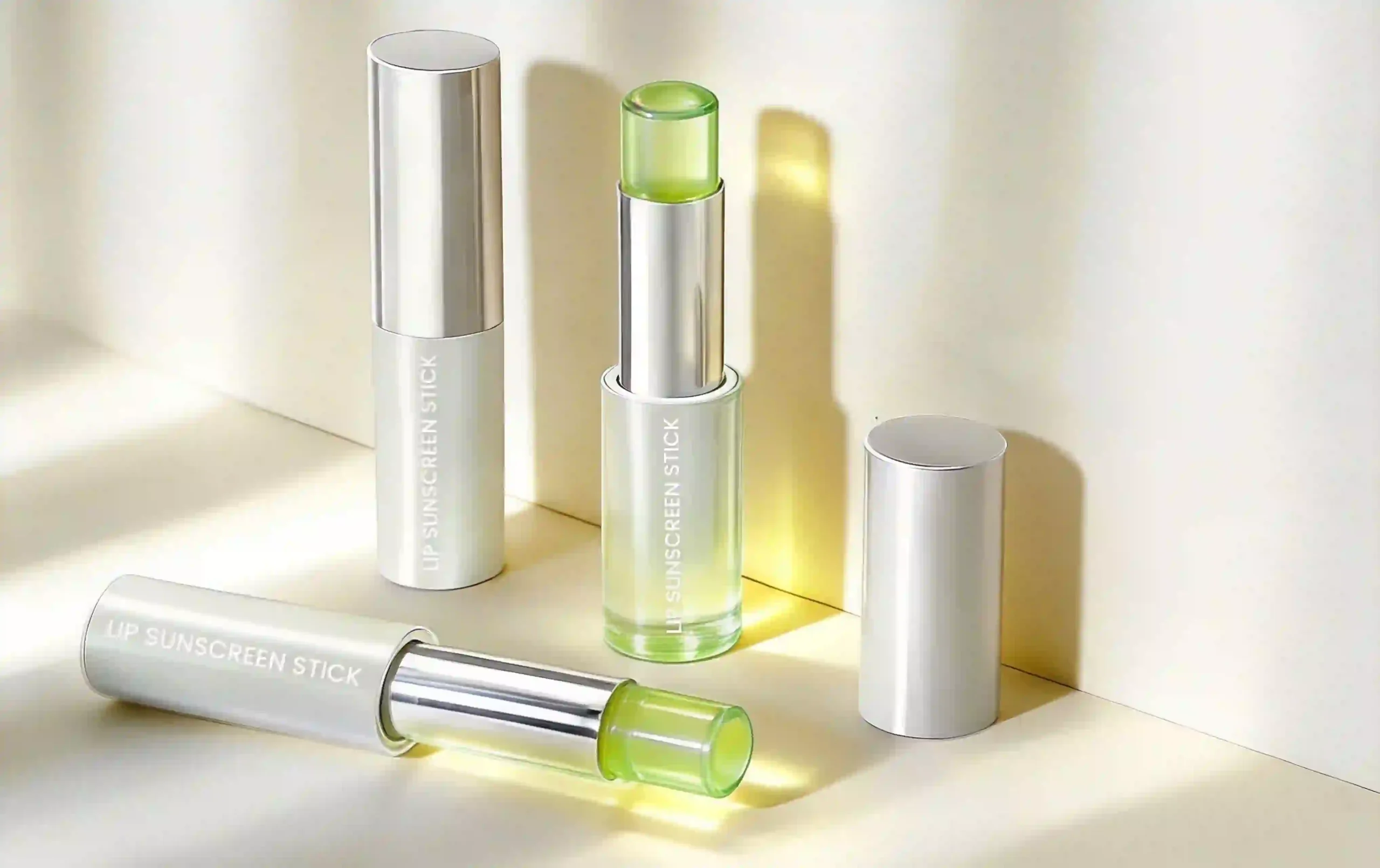Ausmetics Transparent Lip Sunscreen Stick SPF50 PA++++ perawatan bibir pelindung bening